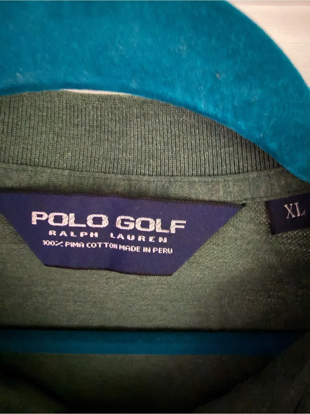 Polo Golf Ralph Lauren Green Pima Cotton Short Sleeve Polo Shirt XL